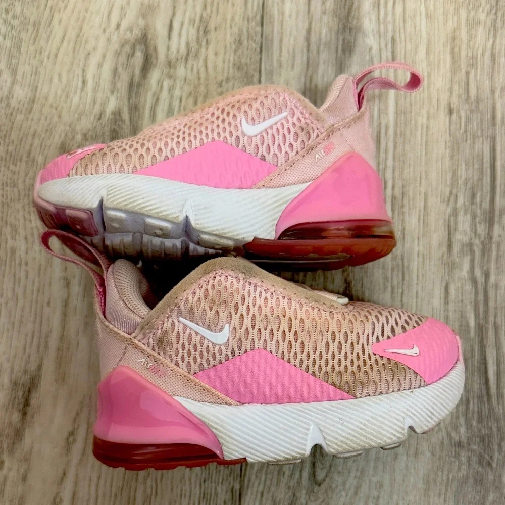 Nike Air Max Pink and White Sneakers